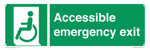 Accessible emergency exit (left)